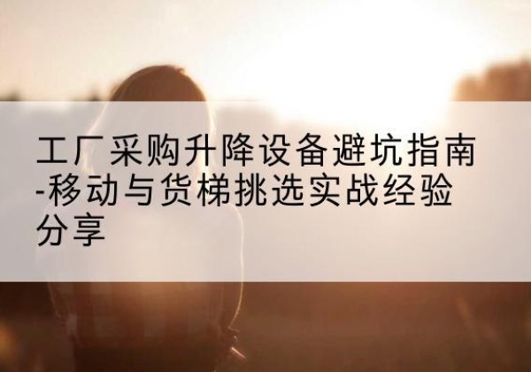 绿园移动式升降机怎么选-工厂采购升降设备避坑指南-移动与货梯挑选实战经验分享